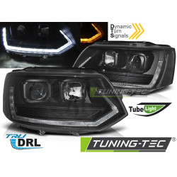 SVĚTLOMETY TUBE LIGHT T6 LOOK BLACK pro VW T5 2010-2015