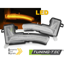 BOČNÍ SMĚROVKY V ZRCADLE BÍLÁ LED SEQ pro RENAULT CLIO IV 16-19
