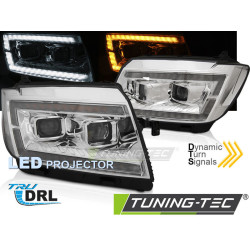 LED SVĚTLOMETY TUBE LIGHT CHROME DRL SEQ pro VW CRAFTER II 2017-