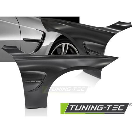 Body kit a vizuální doplňky FENDERS SPORT STYLE WITH SIDE VENT BLACK fits BMW F32 F33 F36 13-19 | race-shop.cz