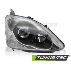 HEADLIGHT BLACK RIGHT SIDE TYC fits HONDA CIVIC 03-06 HATCHBACK