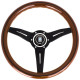 Volanty Nardi Deep Corn Volant, Wood, 50mm osazení 330mm, černá ramena | race-shop.cz