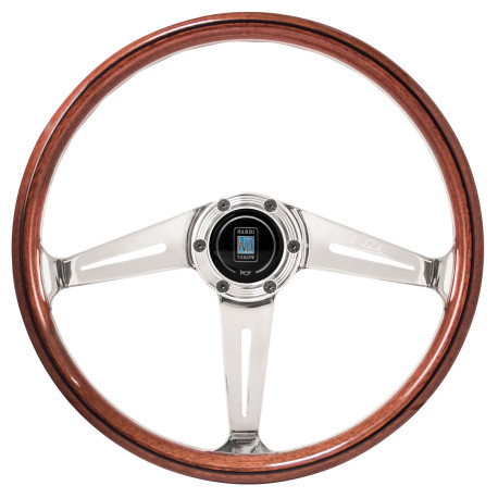 Volanty 3 ramenný sportovní volant Nardi Classic ND36 Side, 360mm, dřevo, bez odsazení, hnědá/chromová | race-shop.cz
