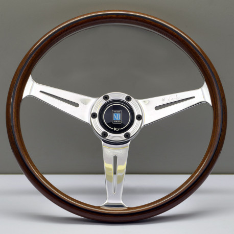 Volanty 3 ramenný sportovní volant Nardi Classic ND36, 360mm, dřevo, 40mm odsazení, hnědá/chromová | race-shop.cz