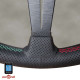 Volanty 3 ramenný sportovní volant Nardi Deep Corn, 350mm, kůže, třísektorové Italia prošití, 75mm odsazení, černá | race-shop.cz