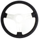 Volanty 3 ramenný sportovní volant Nardi Competition, 330mm, kůže, 40mm odsazení, černá/stříbrná | race-shop.cz