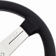 Volanty 3 ramenný sportovní volant Nardi Competition, 330mm, kůže, 40mm odsazení, černá/stříbrná | race-shop.cz