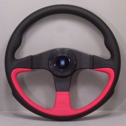 Nardi Challenge Volant, Červená kůže, 45mm osazení 350mm