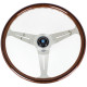 Akce 3 ramenný sportovní volant Nardi Classic ND34, 340mm, dřevo, 40mm odsazení, hnědá/chromová | race-shop.cz