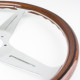 Akce 3 ramenný sportovní volant Nardi Classic ND34, 340mm, dřevo, 40mm odsazení, hnědá/chromová | race-shop.cz