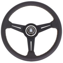 3 ramenný sportovní volant Nardi Classic ND34, 340mm, kůže, 40mm odsazení, černá