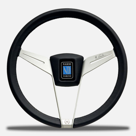 Volanty Nardi Novantesimo 90th Anniversary Volant, kůži, 355mm, Black Center Pad | race-shop.cz