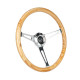 Volanty 3 ramenný sportovní volant NRG Classic LIGHT, 380mm, dřevo, bez odsazení, hnědá/chromová | race-shop.cz