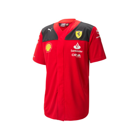 Trička FERRARI Puma Baseball pánská košile, červená | race-shop.cz