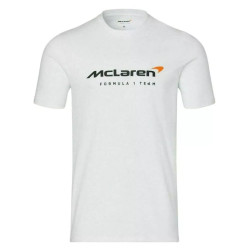 McLaren F1 Mens Core Essentials Logo T-Shirt, bílá