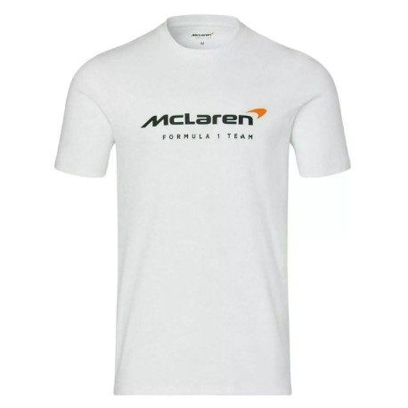 Trička McLaren F1 Mens Core Essentials Logo T-Shirt, bílá | race-shop.cz