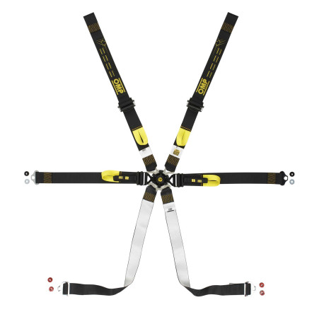 Bezpečnostní pásy a příslušenství FIA 6 bodové bezpečnostní pásy OMP ONE 2 ENDURANCE Pull down, černá | race-shop.cz