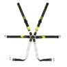 FIA 6 point safety belts OMP ONE 2 WRC Pull Up black