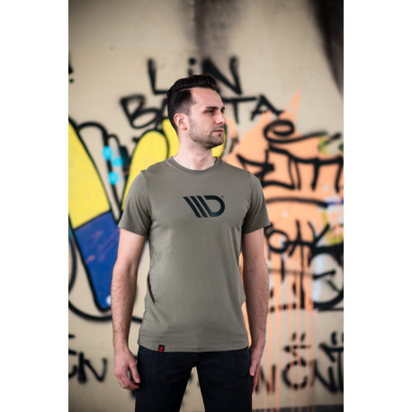 Trička MAXTON Design pánske tričko, khaki | race-shop.cz