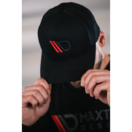 Čepice a kšiltovky MAXTON Design cap, černá/červená | race-shop.cz