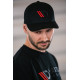 Čepice a kšiltovky MAXTON Design cap, černá/červená | race-shop.cz