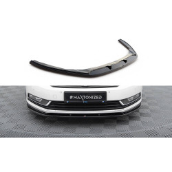 MAXTON DESIGN přední splitter pro Volkswagen Passat B7, lesklá černá, V2