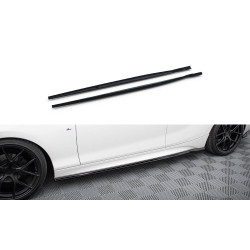 MAXTON DESIGN difuzory prahů pro BMW 1 M-Pack / M140i F20 Facelift, lesklá černá, V5