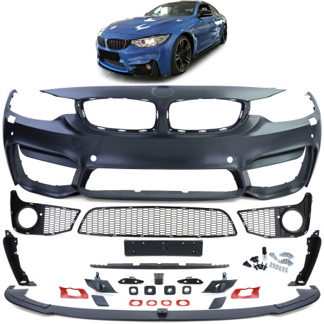 Body kit a vizuální doplňky Sportovní Přední nárazník pro + lip spoiler pro BMW 4er F32 F33 F36 | race-shop.cz