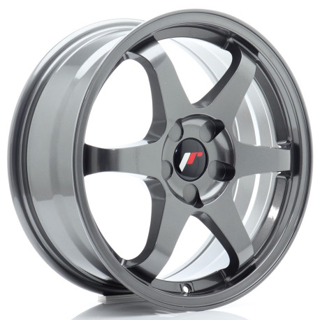 Hliníkové disky Japan Racing JR3 17x9 ET20-35 4H BLANK Gun Metal | race-shop.cz