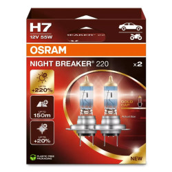 Halogenové žárovky Osram NIGHT BREAKER 220 H7 (2ks)