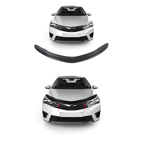 Deflektory kapoty RACES Kryt přední kapoty 4MM TOYOTA COROLLA 2013-2018 | race-shop.cz