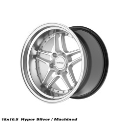 STROM DS-05 disk 18x10.5 5x120 72.6 ET10, Hyper Silver / Polished Dish