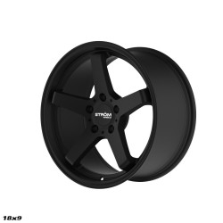 STROM DS-35 disk 18x9 5x100 73.1 ET35, Full Satin Black