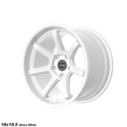 STROM DS-15 disk 18x10.5 5x114.3 73.1 ET10, Full Gloss White