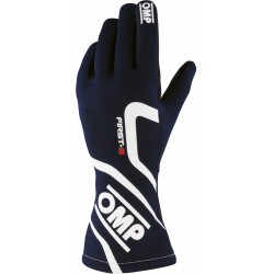 Rukavice OMP First-S s FIA homologací (vnitřní šití) modré