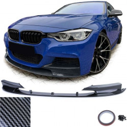 RACES přední splitter (Sport) pro BMW 3 Series F30 F31 11-19, carbon-look, karbon POŠKOZENÉ