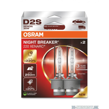 Žárovky a xenonové výbojky Xenonové žárovky Osram XENARC NIGHT BREAKER 220 D2S (2ks) | race-shop.cz