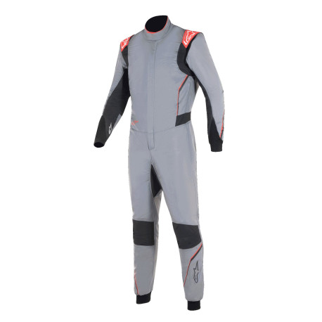 Kombinézy FIA závodní kombinéza ALPINESTARS Hypertech V3, šedá/černá/červená/fluo | race-shop.cz