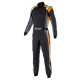 FIA závodní kombinéza ALPINESTARS GP Pro Comp V2, černá/šedá/oranžová/fluo