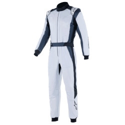FIA závodní kombinéza ALPINESTARS GP Pro Comp V2, stříbrná/modrá/šedá