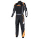 FIA závodní kombinéza ALPINESTARS Atom, černá/antracitová/oranžová/fluo