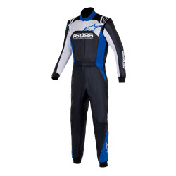 Alpinestars FIA kombinéza Atom Graphic 4, Černá/stříbrná/modrá