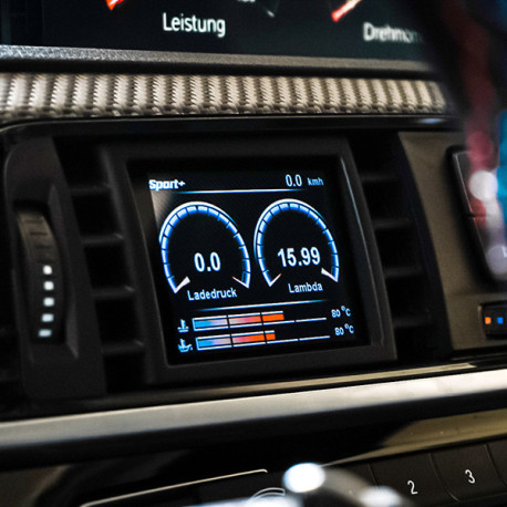 CANCHECKED display CANchecked zobrazení ventilačního otvoru BMW 4-series F32/F33/F36/F82 LHD MFD28 Gen2 | race-shop.cz