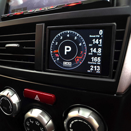 CANCHECKED display CANchecked zobrazení ventilačního otvoru Subaru Impreza GR incl WRX RHD MFD32 Gen2 | race-shop.cz