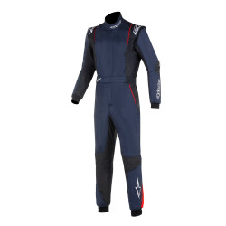 FIA závodní kombinéza ALPINESTARS GP Tech V4, modrá/námořnická modrá/černá/červená