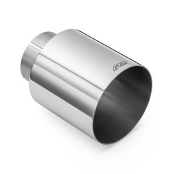 RM Motors leštěná nerezová koncovka KPCP 76 mm, vstup 50 mm