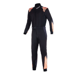 Alpinestars FIA kombinéza KMX-5 V3, Černá/bílá/oranžová fluo