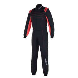 CIK-FIA kartingová kombinéza ALPINESTARS KMX-9 V3, černá/červená/fluo