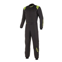 CIK-FIA kartingová kombinéza ALPINESTARS KMX-9 V3, černá/žlutá/fluo