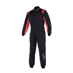 CIK-FIA dětská kartingová kombinéza ALPINESTARS KMX-9 V3, černá/červená/fluo